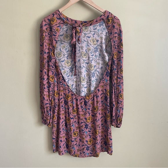 FOR LOVE AND LEMONS open back long sleeve floral dress - Picture 5 of 9